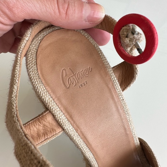 Castaner Spain strawberry platform sandals shoes with bee jewel  size 39 or 8.5 - Picture 7 of 13